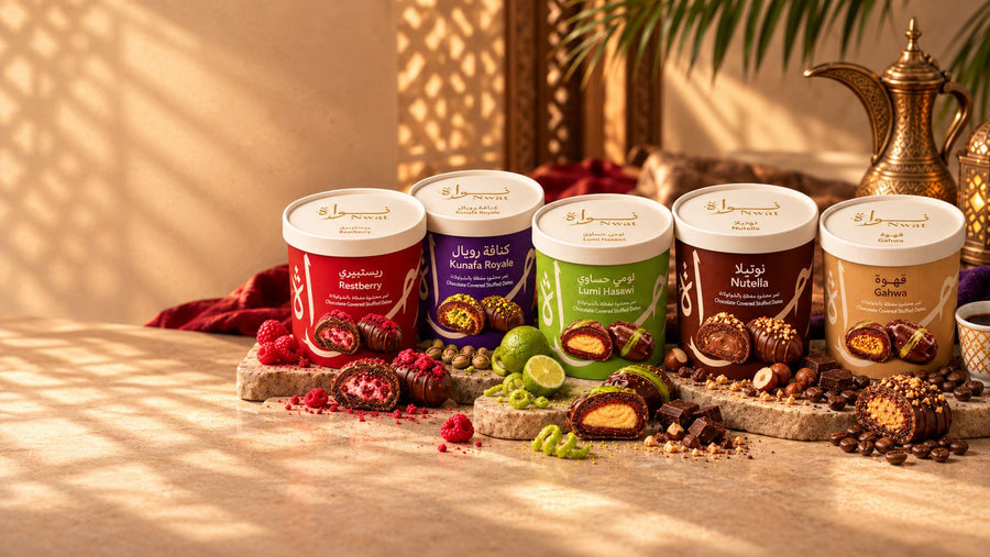 All five Nwat flavour tubs